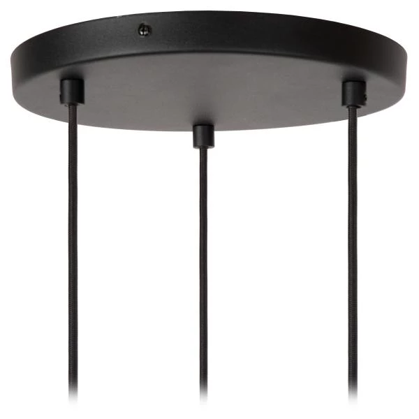 Lucide MAYA - Pendant light - Ø 46 cm - 3xE27 - Black - detail 3